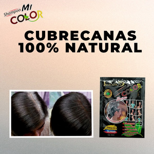 Shampoo Mi Color - Cubre Canas (Negro, Castaño o Rojizo)