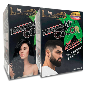 Shampoo Mi Color - Cubre Canas (Negro, Castaño o Rojizo)